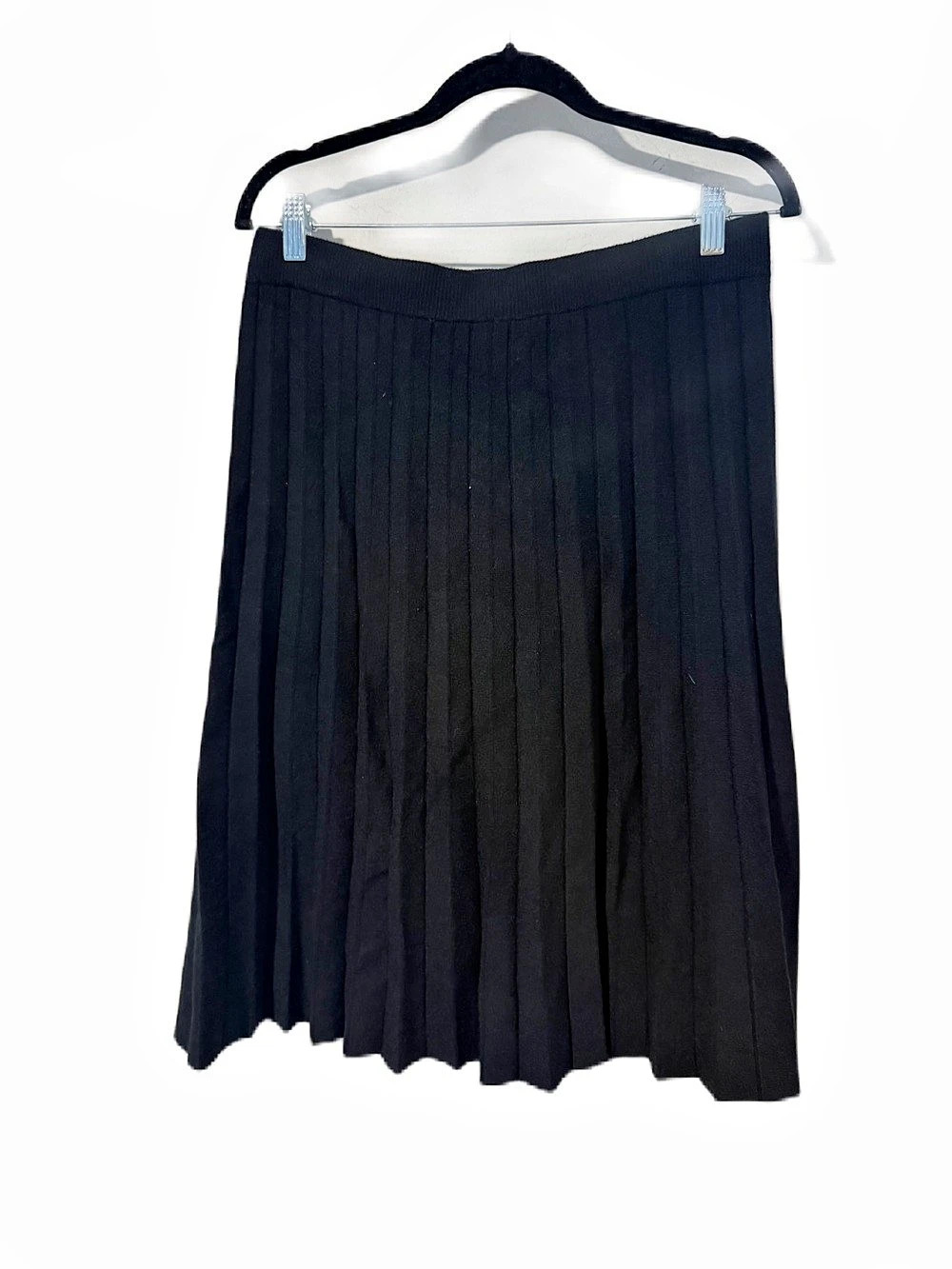 Black Pleated Midi Skirt Like New